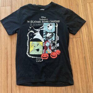 Tim Burton's THE NIGHTMARE BEFORE CHRISTMAS T-Shirt MENS small